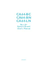 Предварительный просмотр 1 страницы DFI CA64-BC User Manual