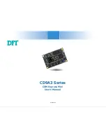 Preview for 1 page of DFI CD9A3 Series User Manual