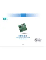 Preview for 1 page of DFI COM333-I User Manual