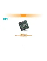 Предварительный просмотр 1 страницы DFI CR101-D User Manual