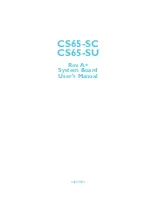 Preview for 1 page of DFI CS35-SC User Manual