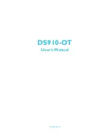 Preview for 1 page of DFI DS910-OT User Manual