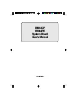 DFI E586-ICP User Manual preview