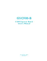 Preview for 1 page of DFI G5C900-B User Manual