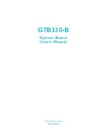 Preview for 1 page of DFI G7B330-B User Manual