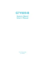 Preview for 1 page of DFI G7V600-B User Manual