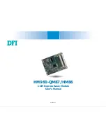 Предварительный просмотр 1 страницы DFI HM86-HM960 User Manual