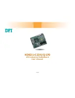 DFI KD631-C236/Q170 User Manual предпросмотр