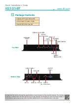 DFI KS101-BT Quick Installation Manual предпросмотр