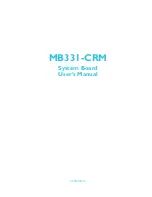 Предварительный просмотр 1 страницы DFI MB331-CRM User Manual