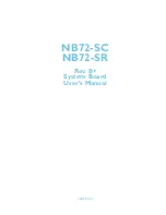 DFI NB72-SC User Manual preview