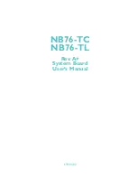 DFI NB76-TC User Manual preview