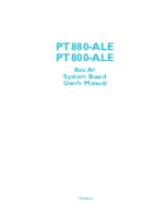 DFI PT800-ALE User Manual preview