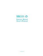 Предварительный просмотр 1 страницы DFI SB331-D User Manual