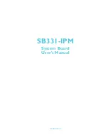 DFI SB331-IPM User Manual предпросмотр