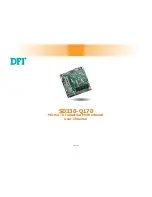 Preview for 1 page of DFI SD330-Q170 User Manual