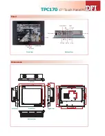 Preview for 2 page of DFI TPC170 Quick Manual