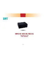 Preview for 1 page of DFI WM343-SD330 User Manual