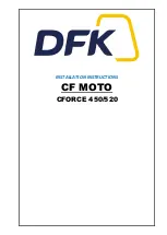 DFK CF MOTO CFORCE 450 Installation Instructions Manual preview
