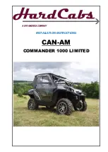 DFK HardCabs CAN-AM COMMANDER 1000 LIMITED Installation Instructions Manual preview