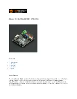 Preview for 1 page of DFRobot DFR0356 Manual