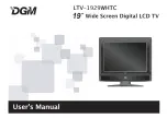 Preview for 1 page of DGM LTV-1929WHTC User Manual