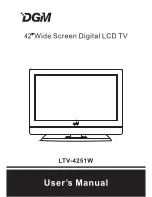 Preview for 1 page of DGM LTV-4251W User Manual