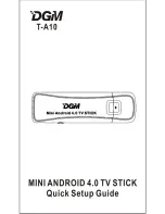 Предварительный просмотр 1 страницы DGM T-A10 Quick Setup Manual