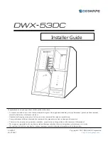 Предварительный просмотр 1 страницы DGSHAPE DWX-53DC Installer'S Manual