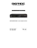 Предварительный просмотр 1 страницы DGTEC DG-HDPVR320 Instruction Manual