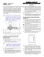 Preview for 1 page of DH Instruments 1-4 IN. BACK PRESSURE REGULATOR KIT Installation