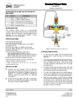 Предварительный просмотр 1 страницы DH Instruments CONSTANT VOLUME VALVE Installation Instructions