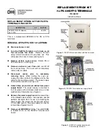 Preview for 1 page of DH Instruments EPROM KIT - INSTRUCTIONS FOR PG AND FPG TERMINALS Instruction Sheet