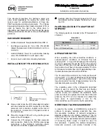 Preview for 1 page of DH Instruments FTS ADAPTOR KIT FOR MOLBLOC-S Manual