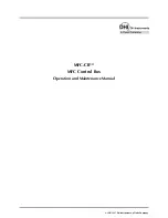 DH Instruments MFC-CB Operation And Maintenance Manual предпросмотр