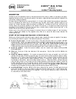 Предварительный просмотр 1 страницы DH Instruments MOLSTIC DUAL LO FLOW Instruction Sheet