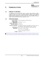 Preview for 7 page of DH Instruments MPG1 Operation And Maintenance Manual