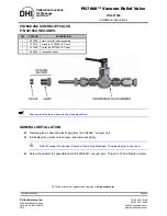 Предварительный просмотр 1 страницы DH Instruments PG7600 Installation Instructions