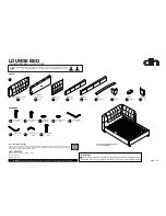 Preview for 1 page of DH LOUNGE BED Assembly Instructions