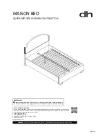 Preview for 1 page of DH MAISON BED Assembly Instructions