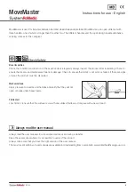 Preview for 3 page of DHG MoveMaster SystemRoMedic 2090 Instructions For Use Manual