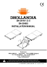 Preview for 1 page of Dhollandia DH-CH003 Installation Manual