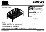 Preview for 1 page of DHP Ava Metal Daybed TWIN 5508096 Manual