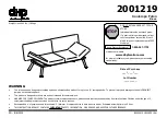 DHP Contempo Futon Assembly Instructions Manual preview