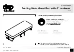 DHP Folding Metal Guest Bed BF4054909 Instruction Booklet предпросмотр