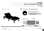 Preview for 1 page of DHP Power Adjustable Metal Bed Instruction Booklet