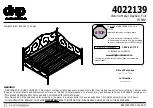 Preview for 1 page of DHP Victoria Metal Daybed, Full 4022139 Manual