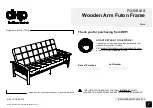 DHP Wooden Arm Futon Frame FI330BLKS Instruction Booklet preview