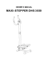 Предварительный просмотр 7 страницы DHS Fitness DHS 3030 Owner'S Manual