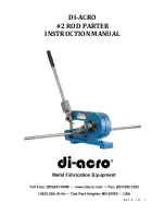 Предварительный просмотр 1 страницы Di-Acro 2 ROD PARTER Instruction Manual